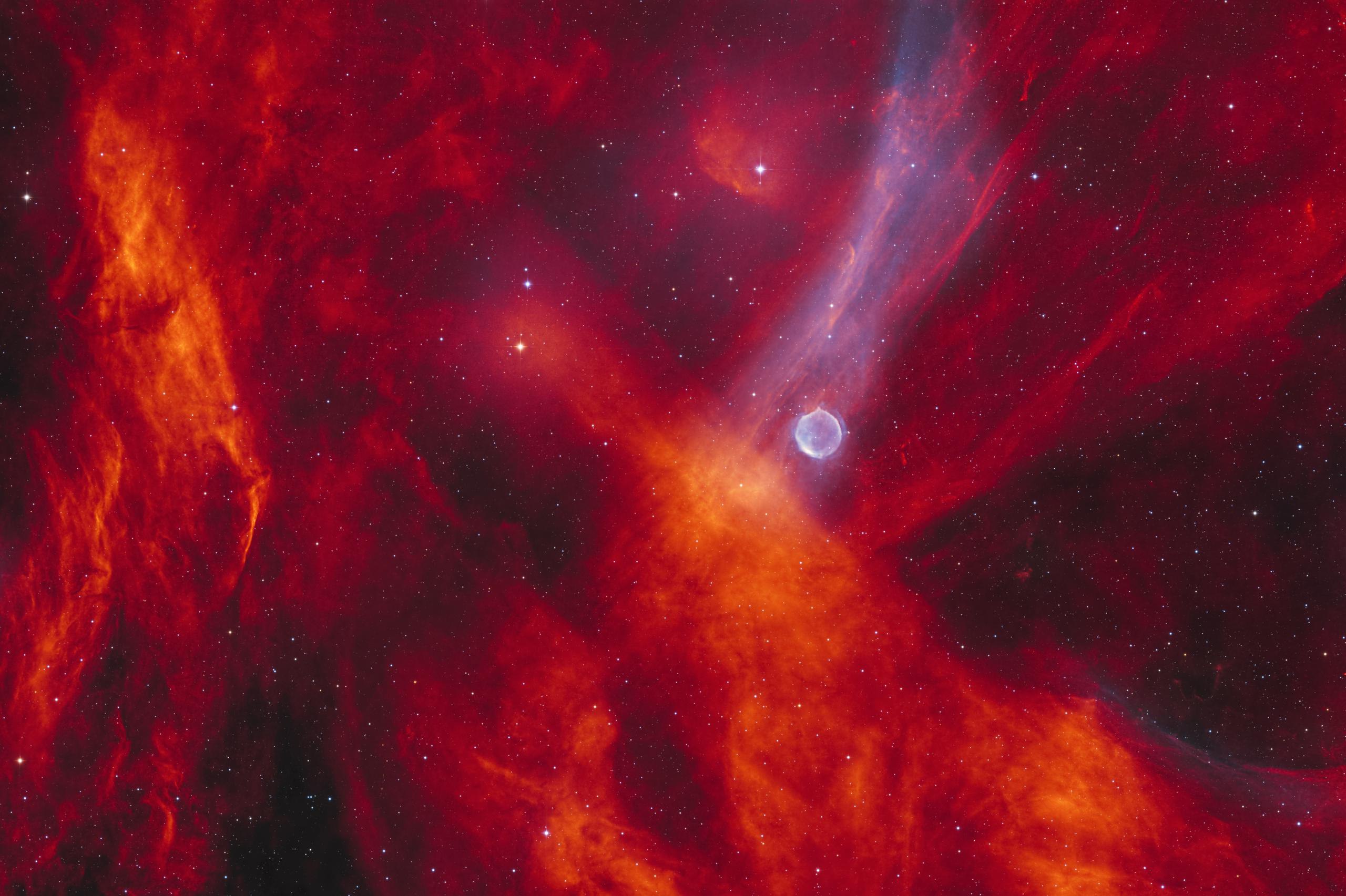 2978 Planetinė ūkas Pn G086154 Kosminis Grožis Gulbės žvaigžd