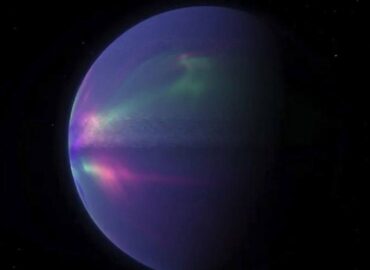 4475 Įspūdingas šiaurės Pašvaistės Vaizdas Neptūne Teleskopo Jame