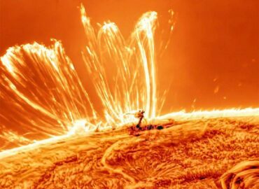 4499 Įspūdingas Saulės Koronalinės Kilpos Vaizdas Užfiksuotas Mėg