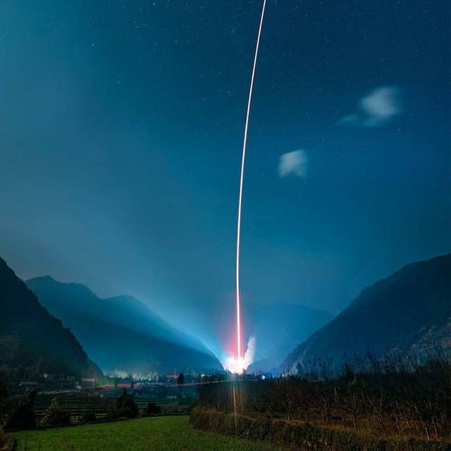 4559 Kinų Raketų Programa Plečiasi Long March 3b Sėkmingas Palei