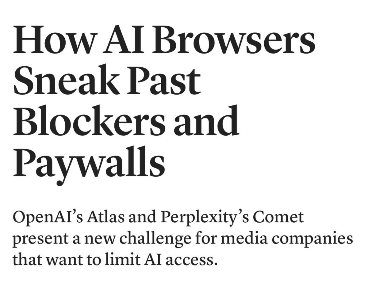 Dirbtinio intelekto naršyklės keičia riboto turinio prieigą