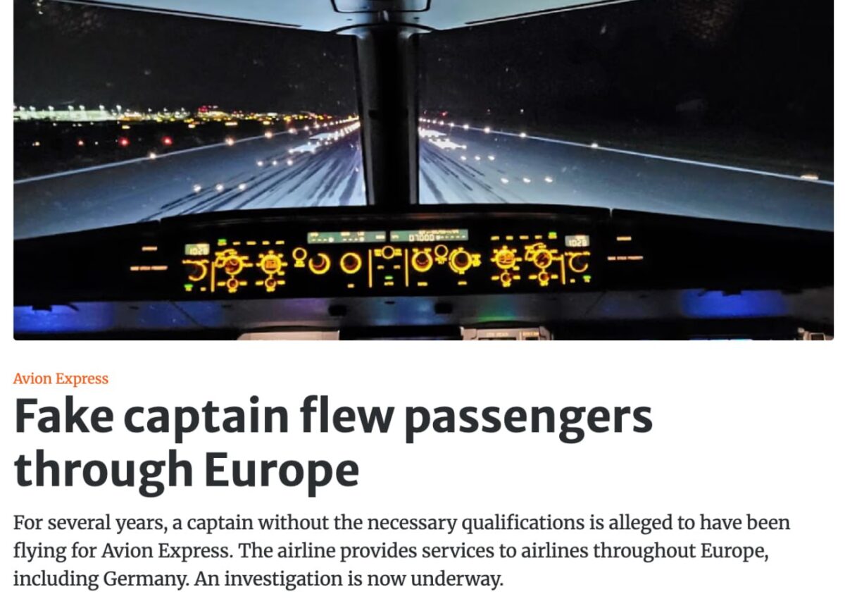 Lėktuvo kapitonas be licencijos: skandalas Europos aviacijoje