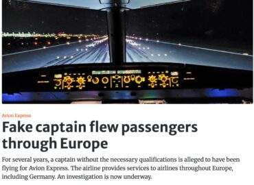 5819 Lėktuvo Kapitonas Be Licencijos Skandalas Europos Aviacijoj