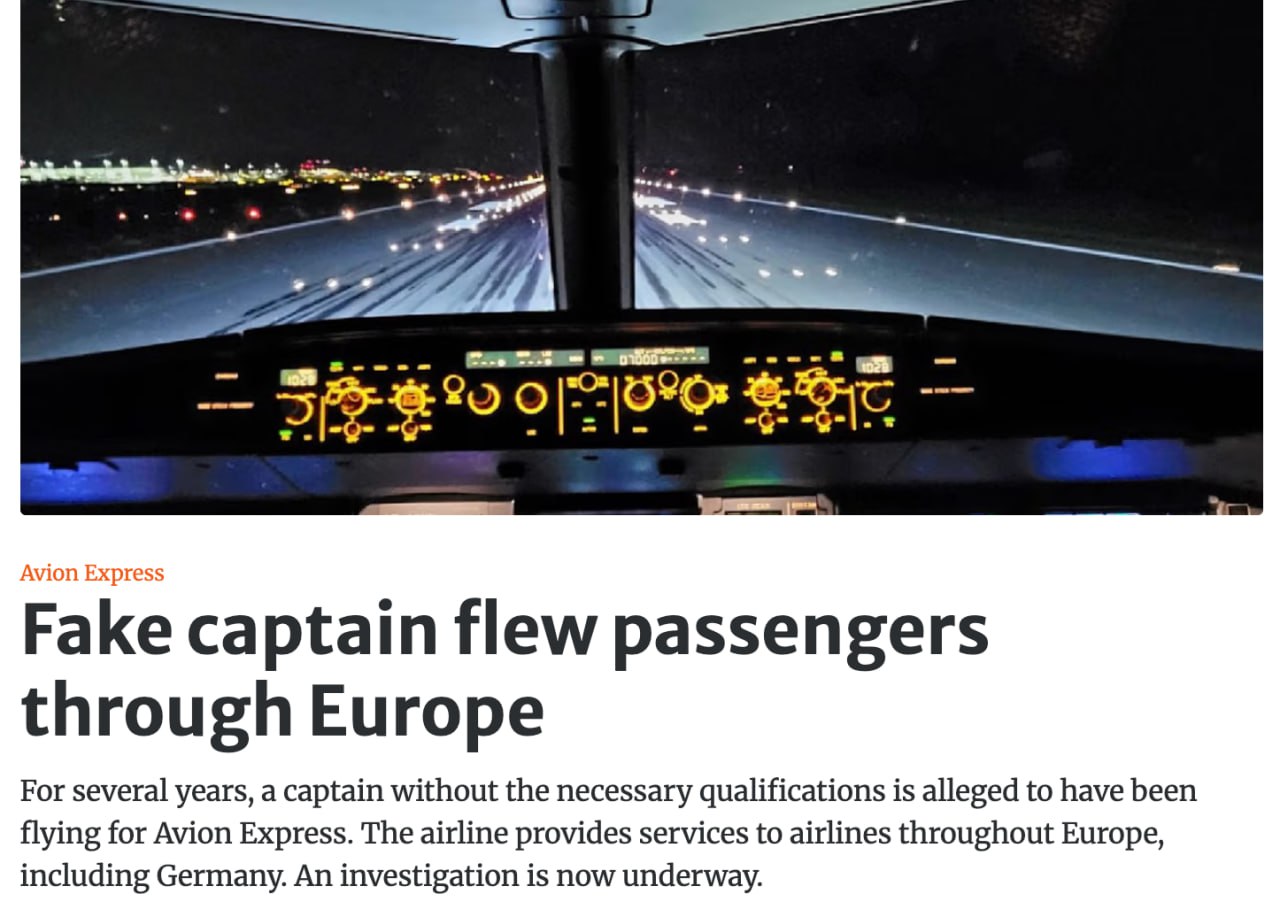 5819 Lėktuvo Kapitonas Be Licencijos Skandalas Europos Aviacijoj