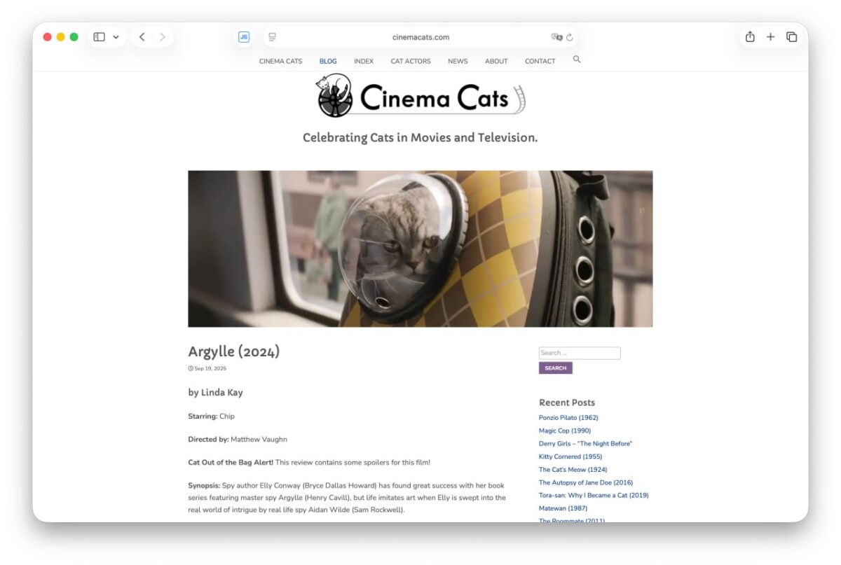 Atraskite įžymybes tarp kačių: duomenų bazė apie kačių aktorius
