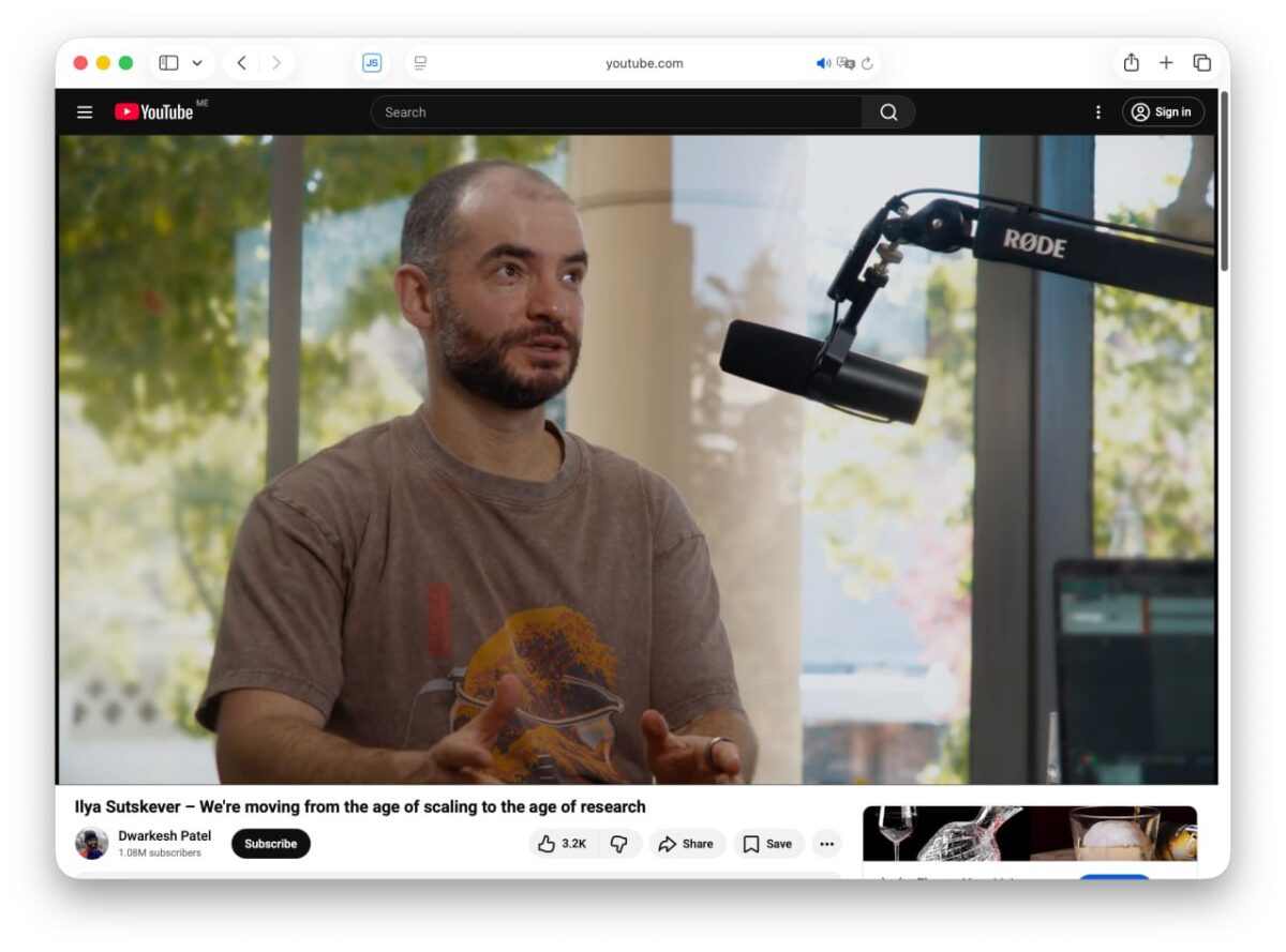 OpenAI bendraįkūrėjas Ilya Sutskever apie dirbtinio intelekto ateitį