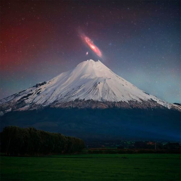 10216 Andromedos Grožis Virš Taranaki Kalno Naujojoje Zelandijoje