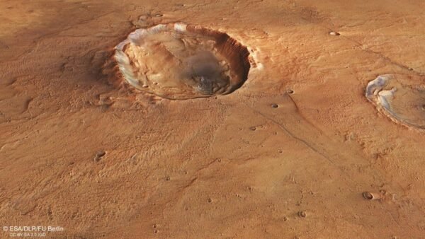 10222 Mars Express Vaizdas Iš Paukščio Skrydžio į Marsą