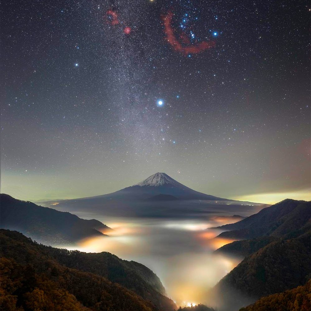 10224 Fudzijamos Kalnas Ir žvaigždžių Stebėjimas