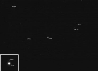 15502 Nasa Misija Psyche Sėkmingai Nufotografavo Žemę Ir Mėnulį