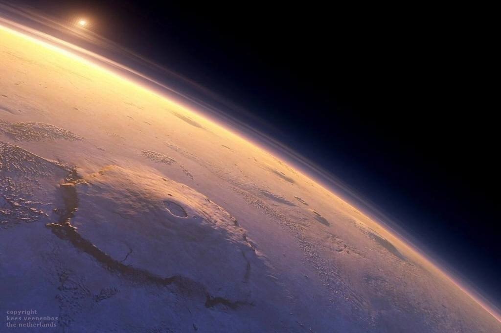 15538 Aukščiausia Kalnas Saulės Sistemoje Olimpo Kalnas Marse