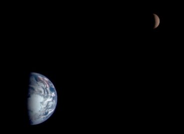 15548 Žemės Ir Mėnulio Vaizdas Užfiksuotas Near Shoemaker Zondo