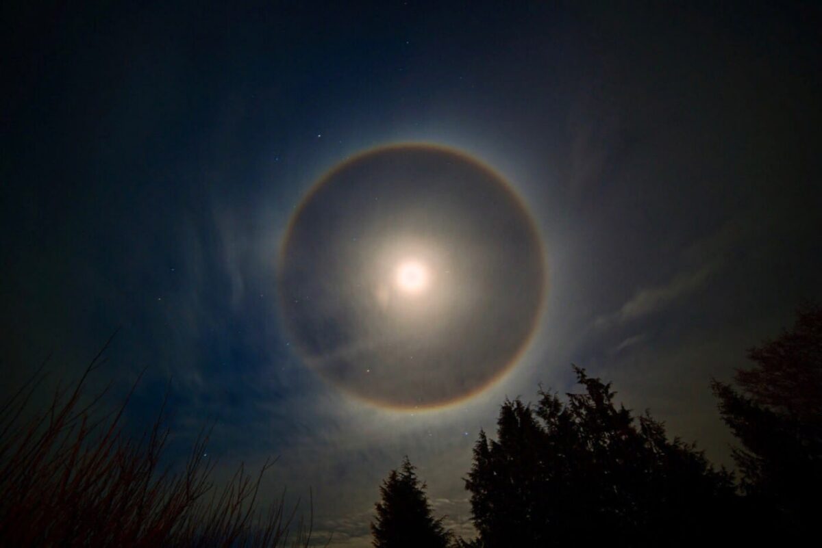 Mėnulio halas ir jo ryšys su oro sąlygomis