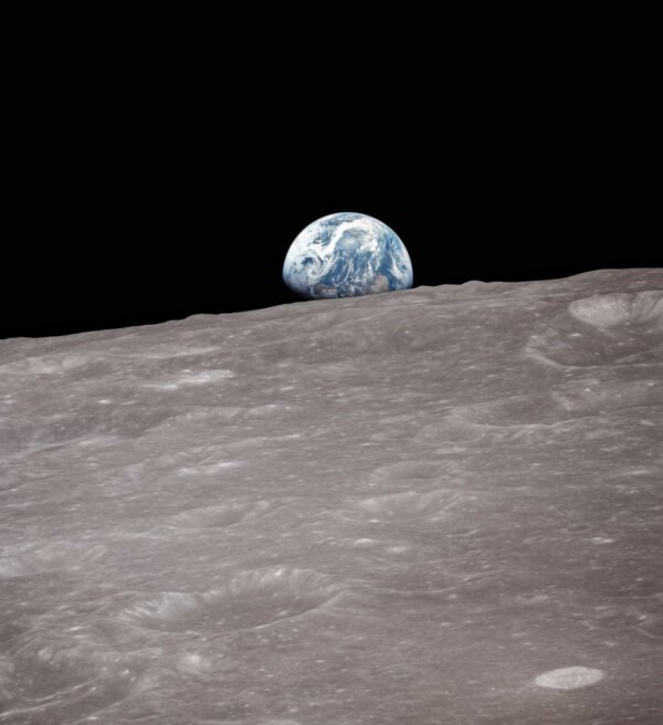 1696 Ikvepiantis Apollo 8 Misijos Žemės Pakilimo Vaizdas