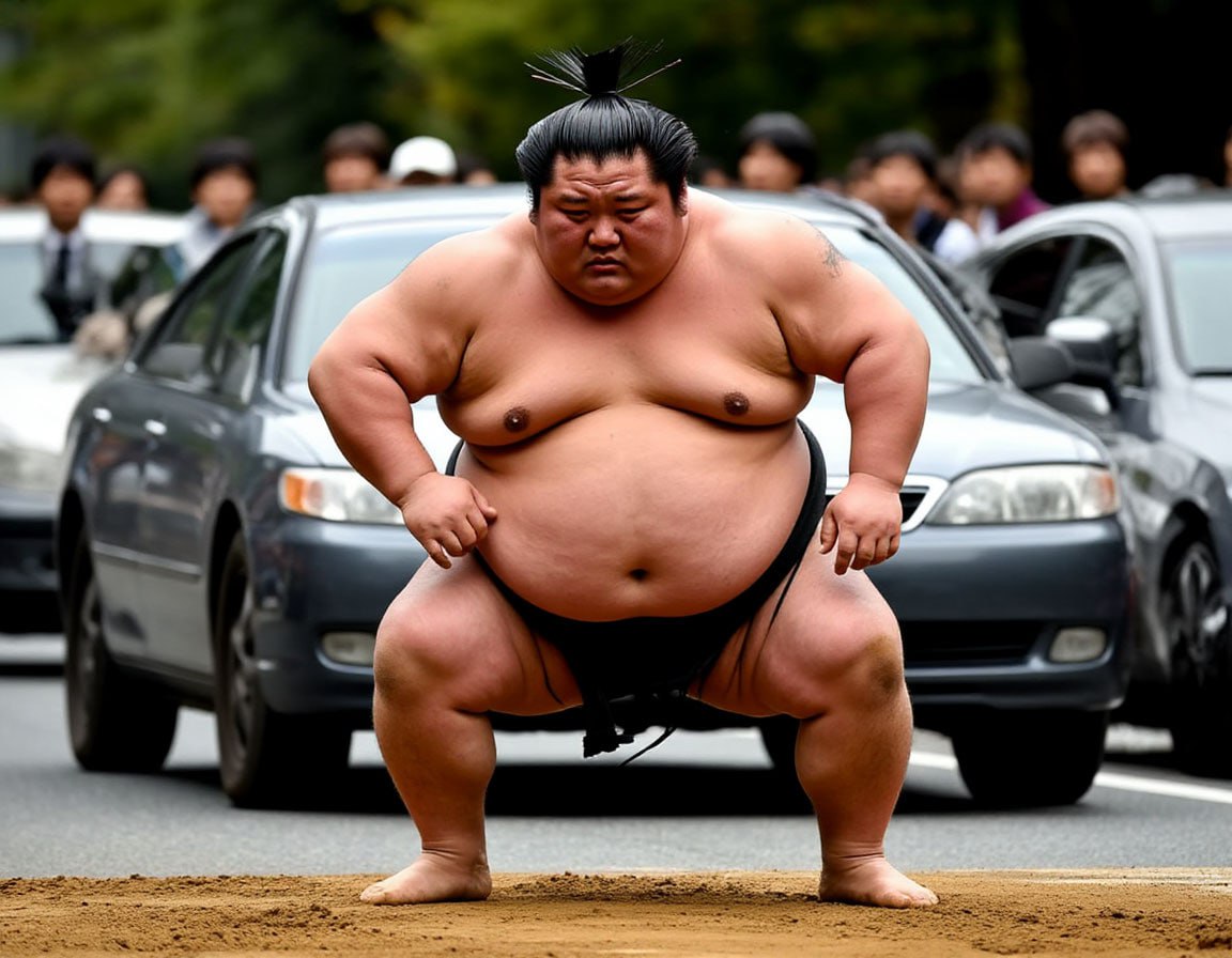 1698 Sumo Imtynininkams Draudžiama Vairuoti Automobilį Japonijoje