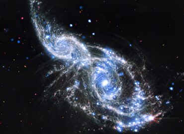 3032 Dviejų Galaktikų Pora Ngc 2207 Ir Ic 2163 Užfiksuota Telesko