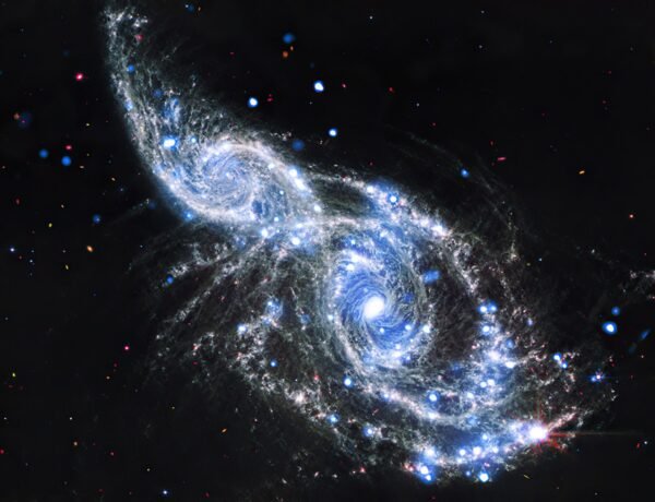 3032 Dviejų Galaktikų Pora Ngc 2207 Ir Ic 2163 Užfiksuota Telesko