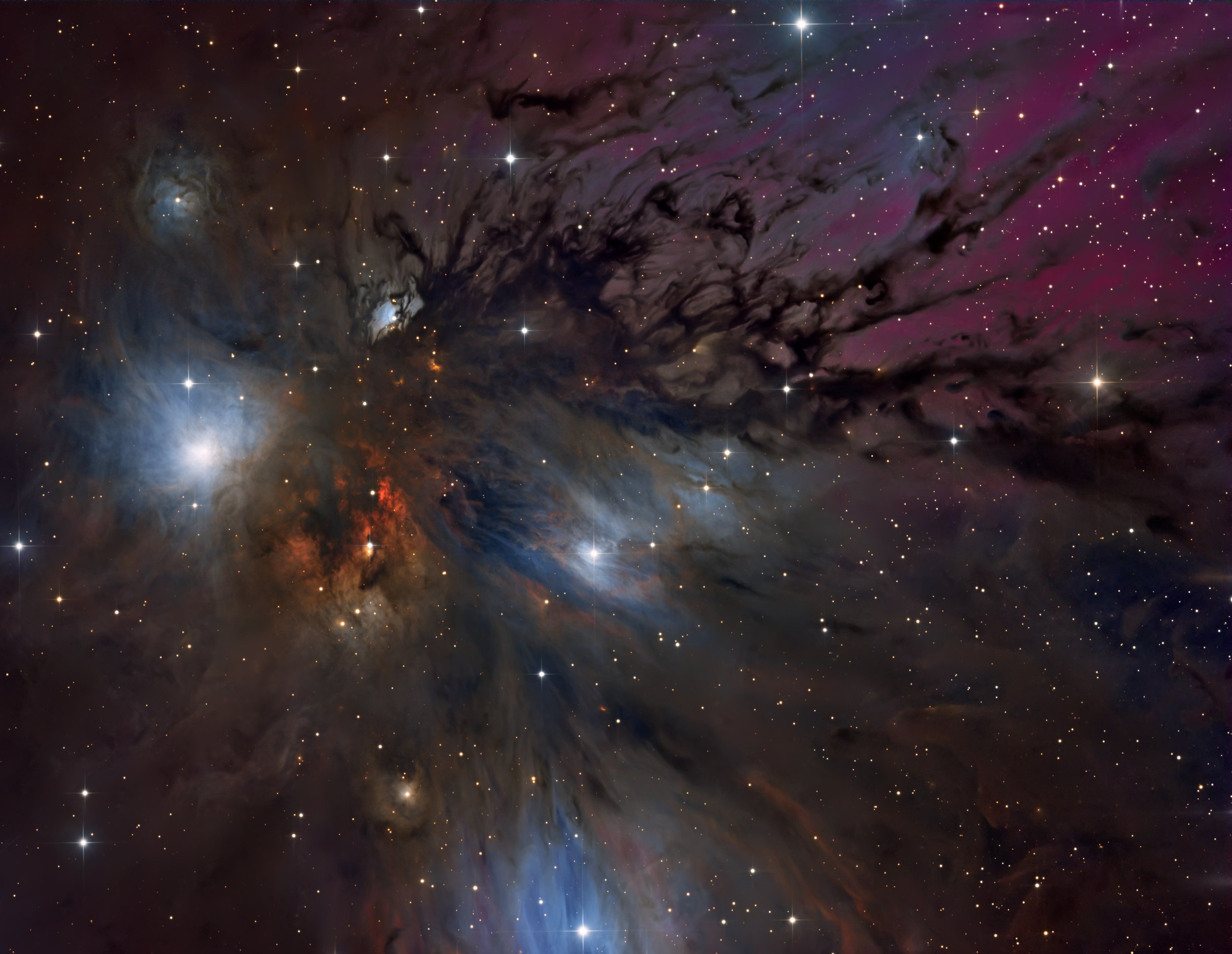 3043 Ngc 2170 Įspūdinga žvaigždžių Formavimosi Zona Vienaragyje