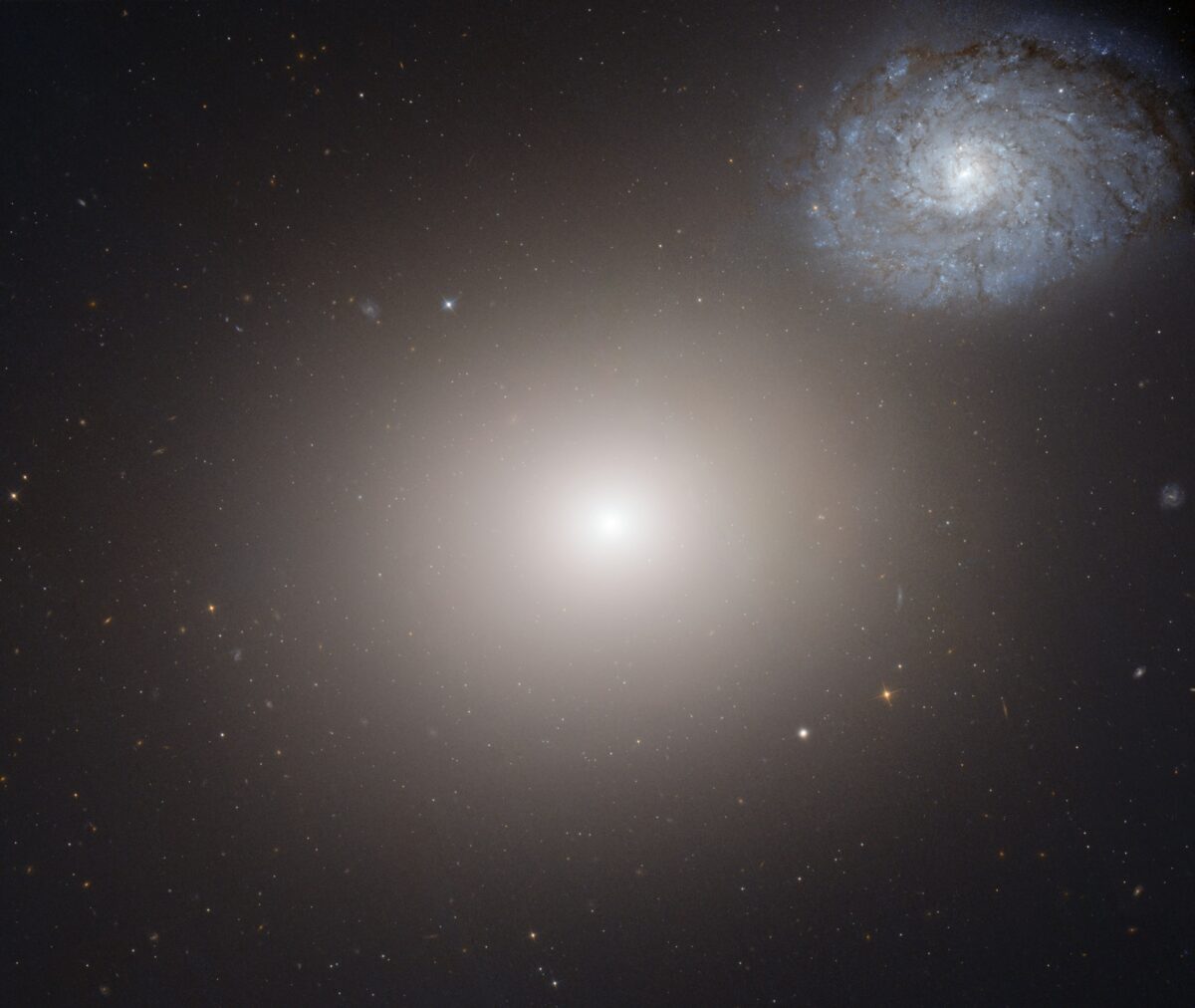 3046 Giant Elliptical Galaxy M60 And Spiral Galaxy Ngc 4647 Inter