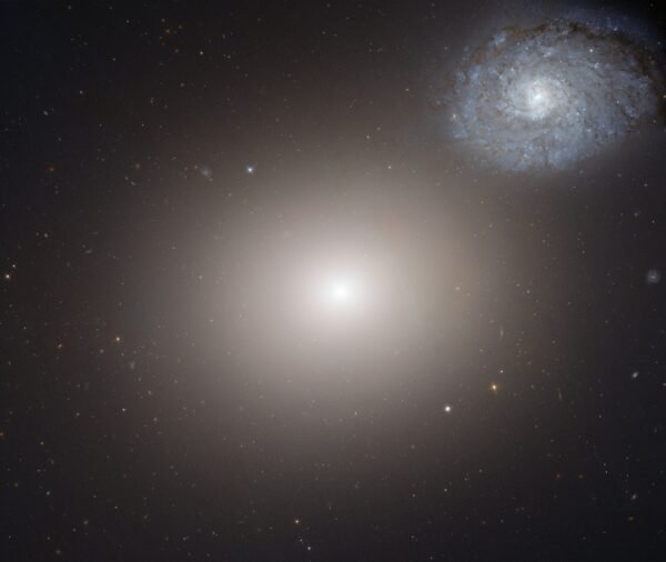 3046 Giant Elliptical Galaxy M60 And Spiral Galaxy Ngc 4647 Inter