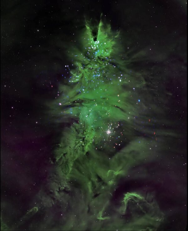 3619 Nasa Pristato Naują Ngc 2264 Vaizdą Ir Kalėdų Eglutės Spieči