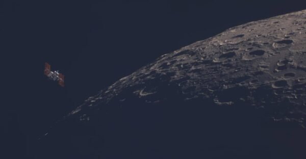 4568 Įspūdinga Tarptautinės Kosminės Stoties Fotografija Prie Mėn