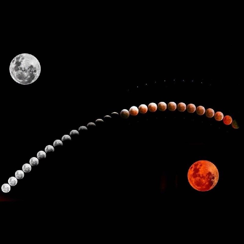 4624 Lunarinio Užtemimo Etapai Ir Jų Grožis