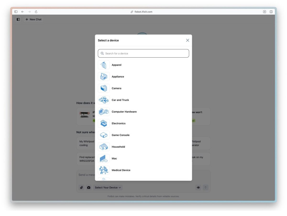 iFixit pristato naują remonto pokalbių robotą