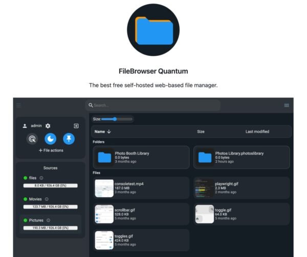Kaip sukurti savo debesų saugyklą naudojant FileBrowser Quantum