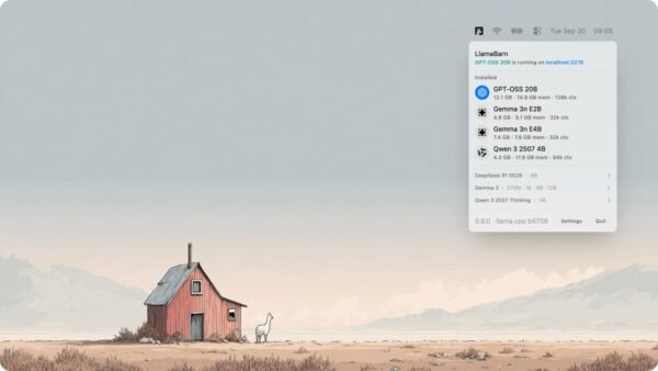 LlamaBarn palengvina dirbtinio intelekto diegimą macOS vartotojams