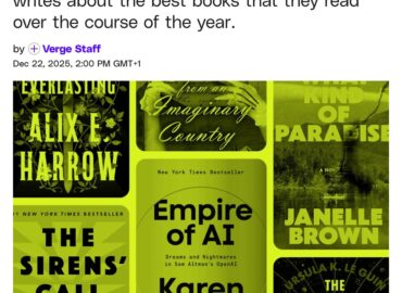 6295 Geriausios 2025 Metų Knygos Pagal The Verge