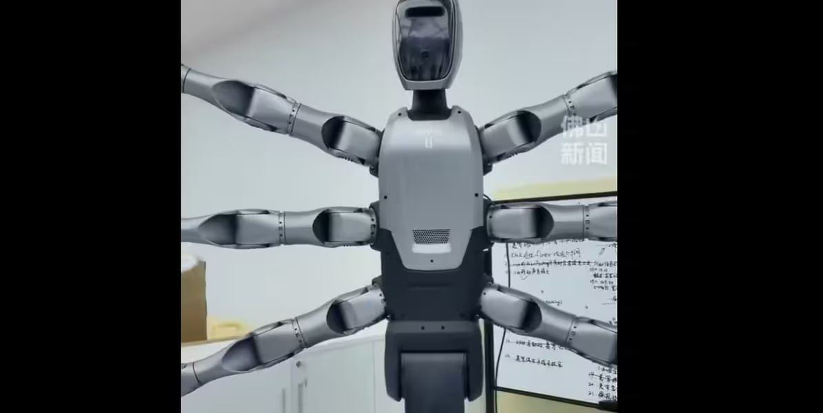 854 Kinijos įmonė Midea Pristatė šešių Rankų Robotą