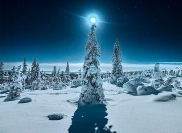 10335 Lunarinės šviesos šešėliai Užfiksuoti Laplandijoje