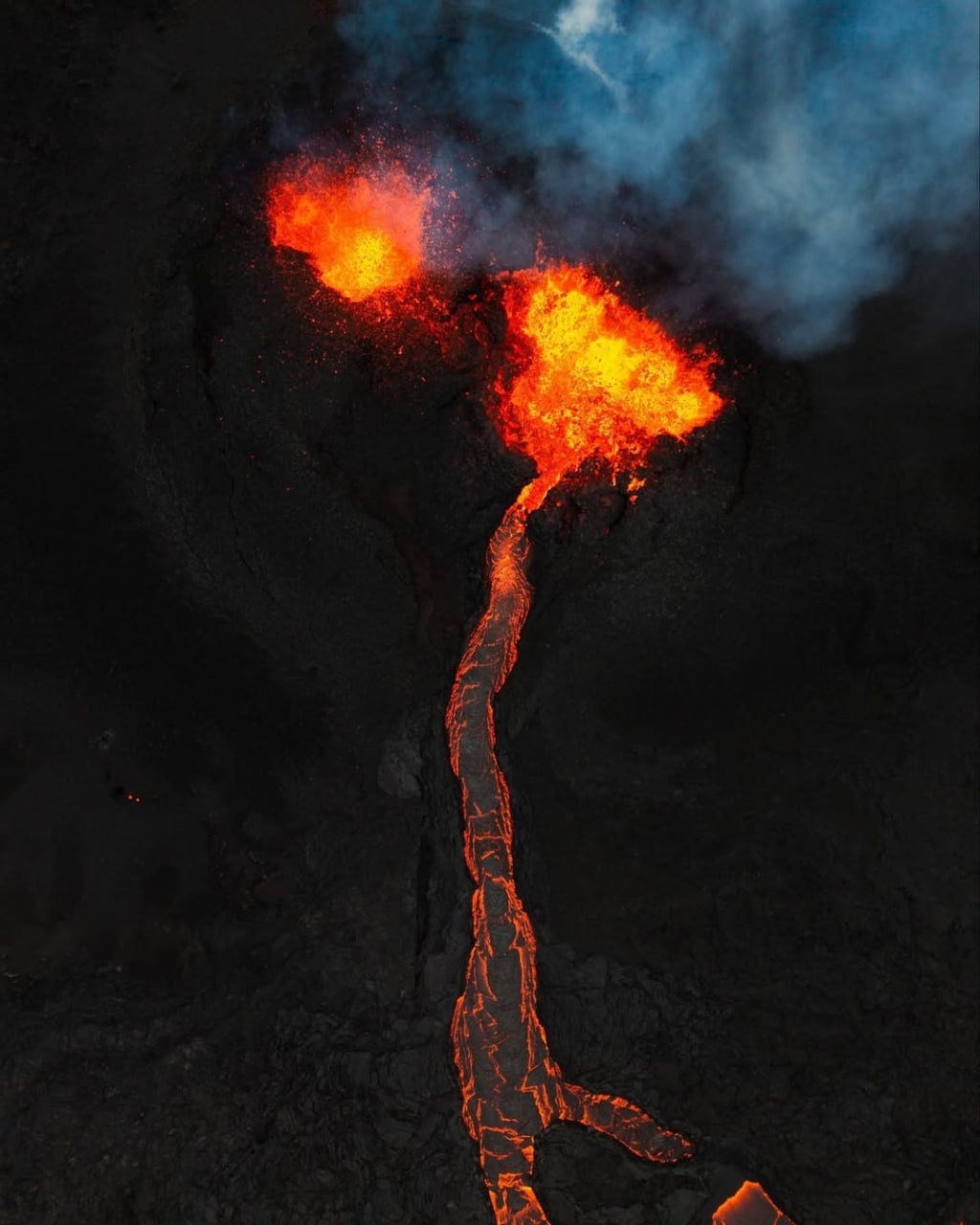 10366 Reikjaneso Pusiasalyje Išsiveržė Sundhnuakigaro Ugnikalnis