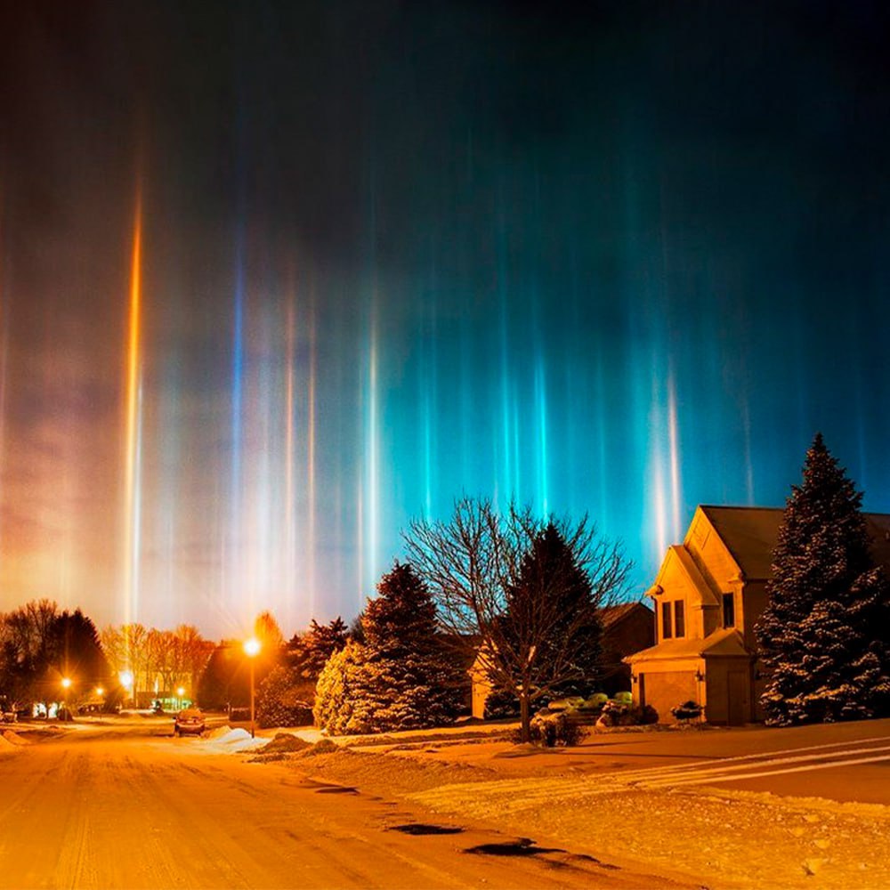 10395 Mičigano Valstijoje Užfiksuoti Nuostabūs šviesos Stulpai