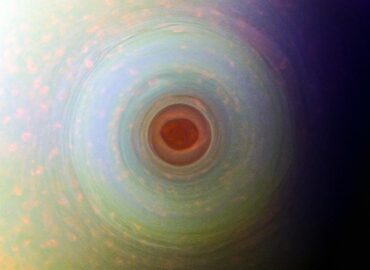 10417 Saturno Pietinis Poliarinis Sūkurys Užfiksuotas Cassini Mi