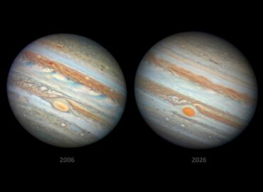 10423 Didžiojo Raudonojo Dėmės Pokyčiai Jupiterio Atmosferoje Per 