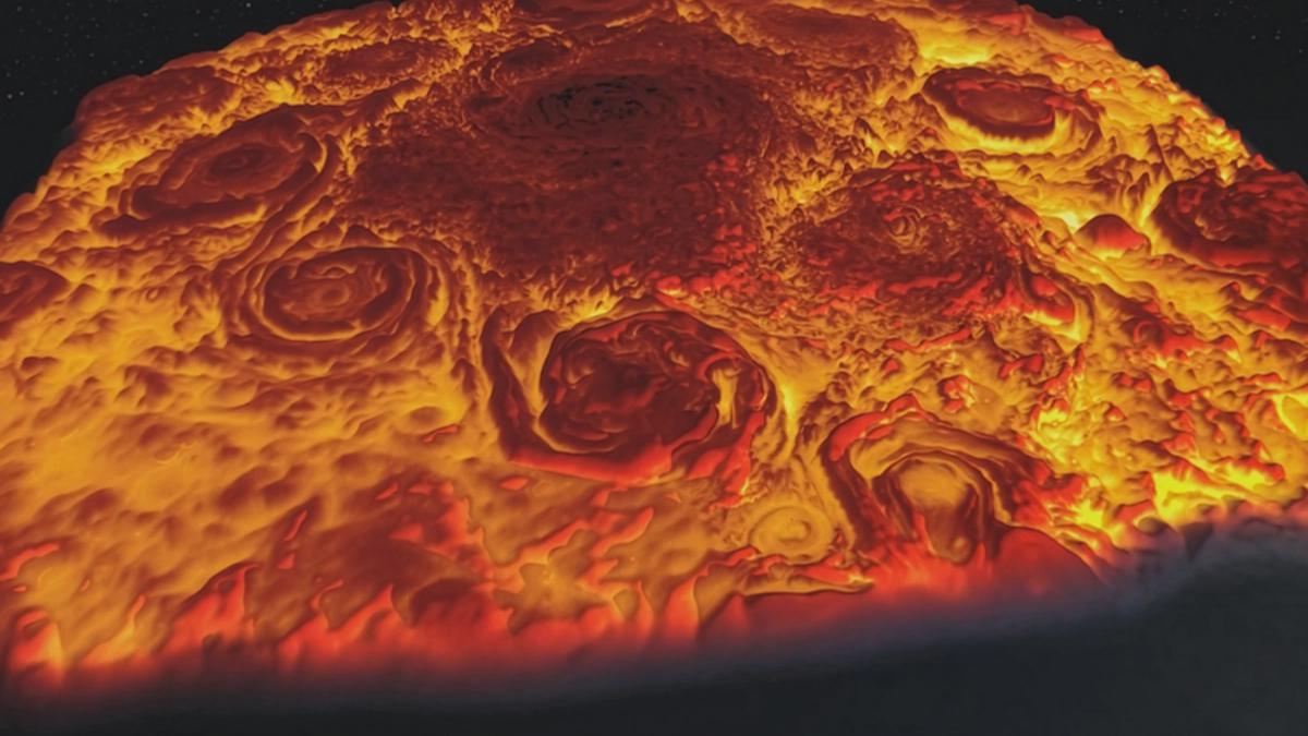 10428 Naujas Infraraudonųjų Spindulių 3d Vaizdas Atskleidžia Jupit