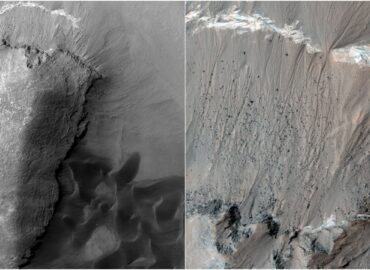 10430 Mars Reconnaissance Orbiter Fiksuoja Marso Dykumų Ir Griovių