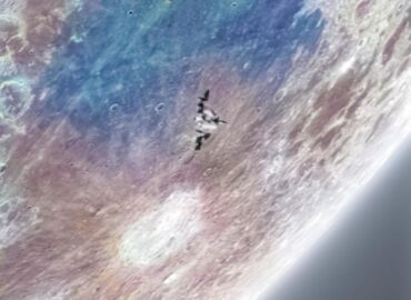 10449 Mėgėjiškas Teleskopas Užfiksavo Tks Tranzitą Mėnulio Fone