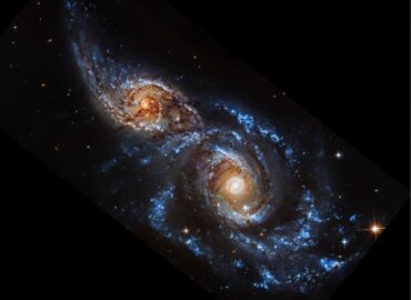 2237 Galaktikų Susidūrimas Ngc 2207 Ir Ic 2163 Susijungimo Vaizd