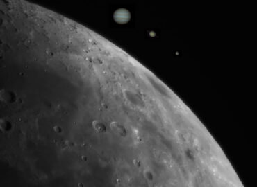 2275 Planetų Ir Mėnulio Matomų Dydžių Palyginimas Jupiteris Sat