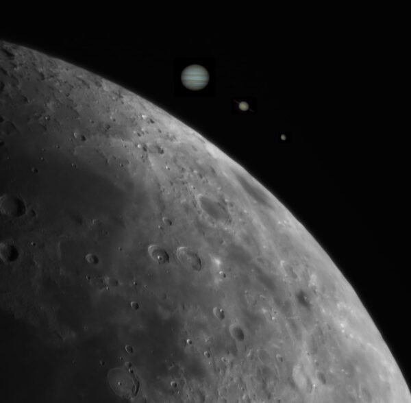 2275 Planetų Ir Mėnulio Matomų Dydžių Palyginimas Jupiteris Sat