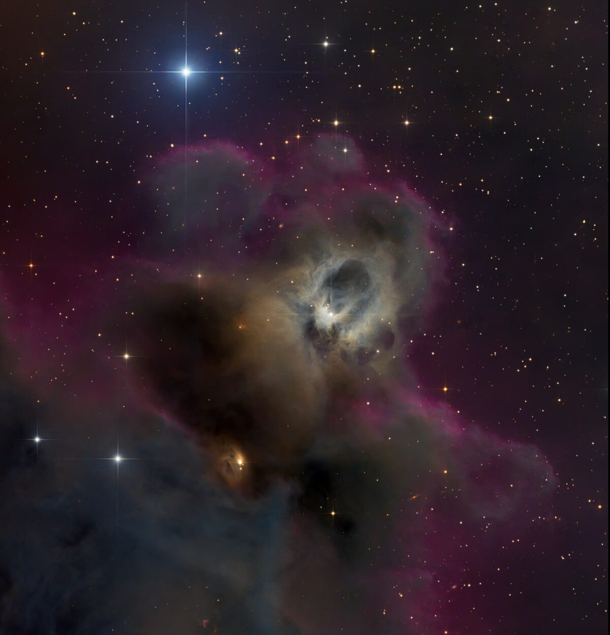 Atspindinti ūkas VDB62 Oriono žvaigždyne: paslaptinga žvaigždžių šviesa