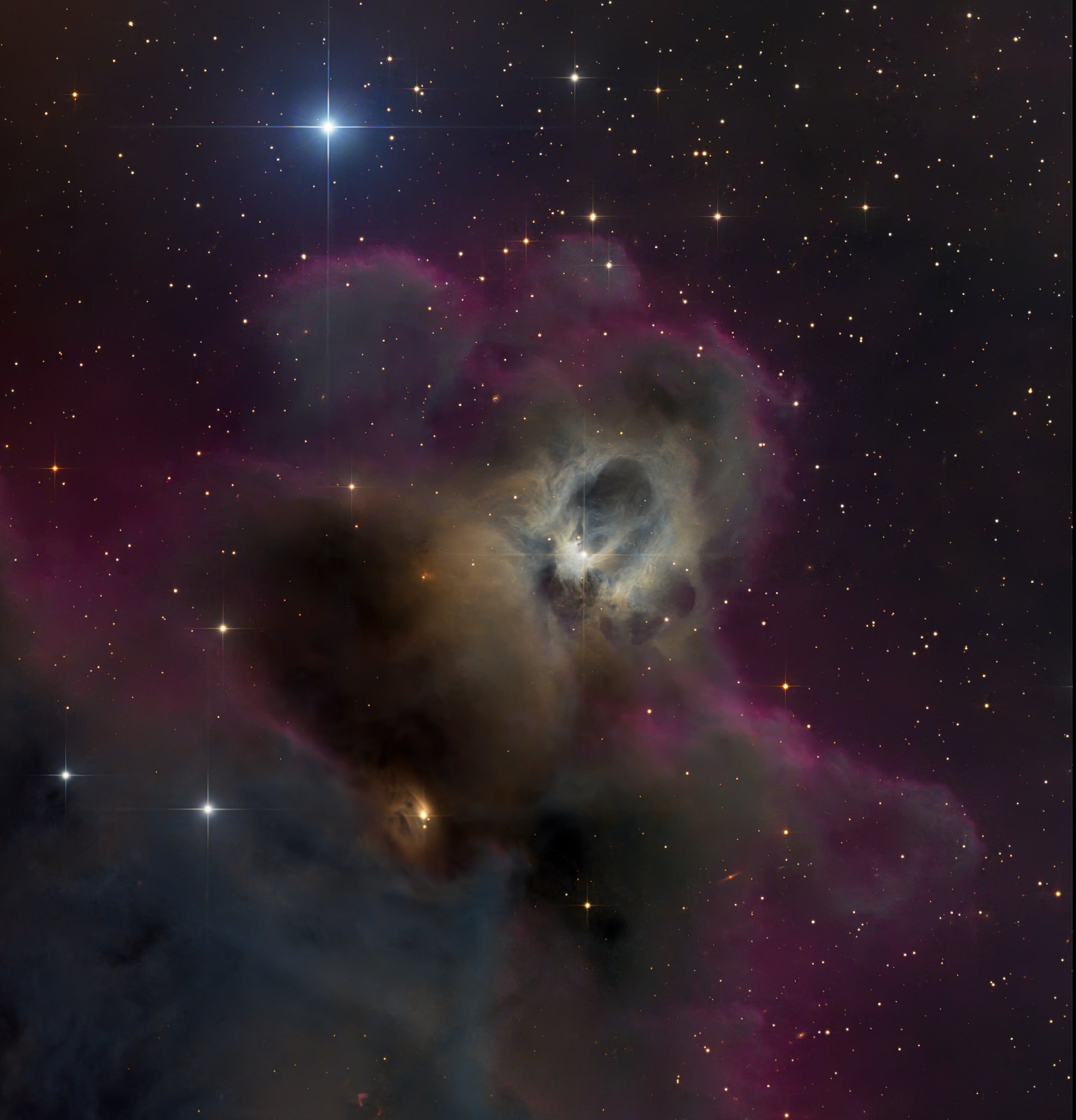 3105 Atspindinti ūkas Vdb62 Oriono žvaigždyne Paslaptinga žvaigž