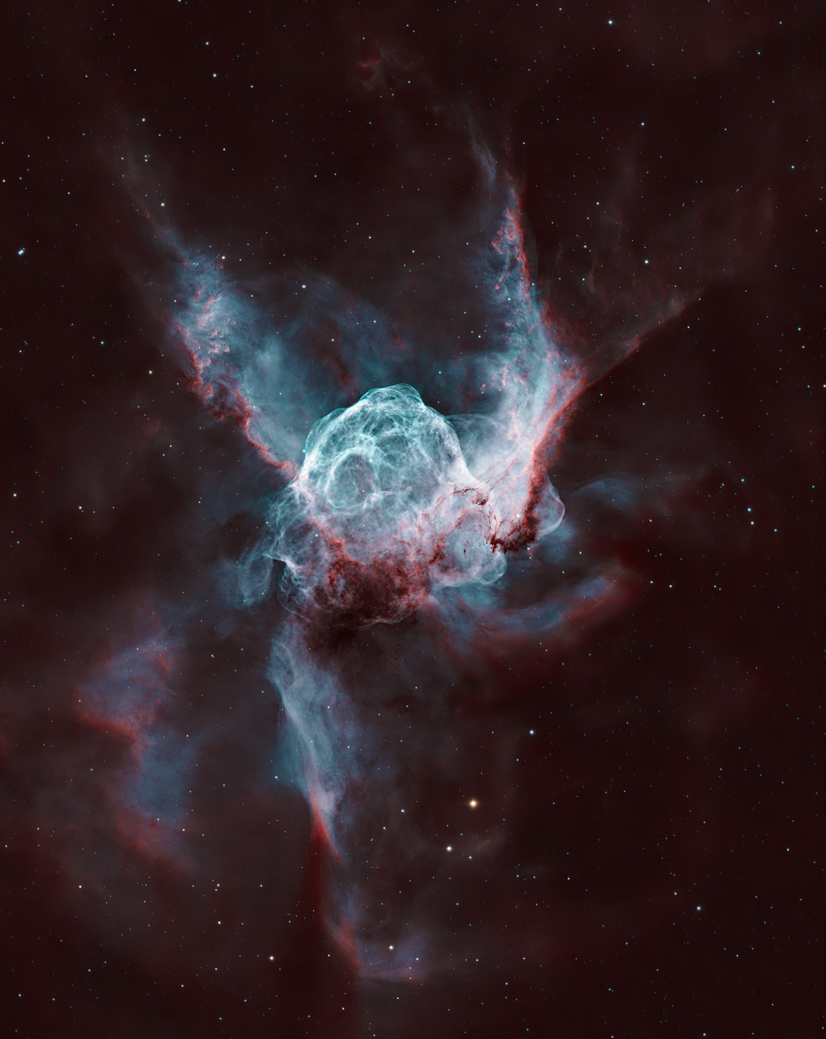 3133 Ngc 2359 Emisijos Tumanė Šuns Didžiojo žvaigždyne