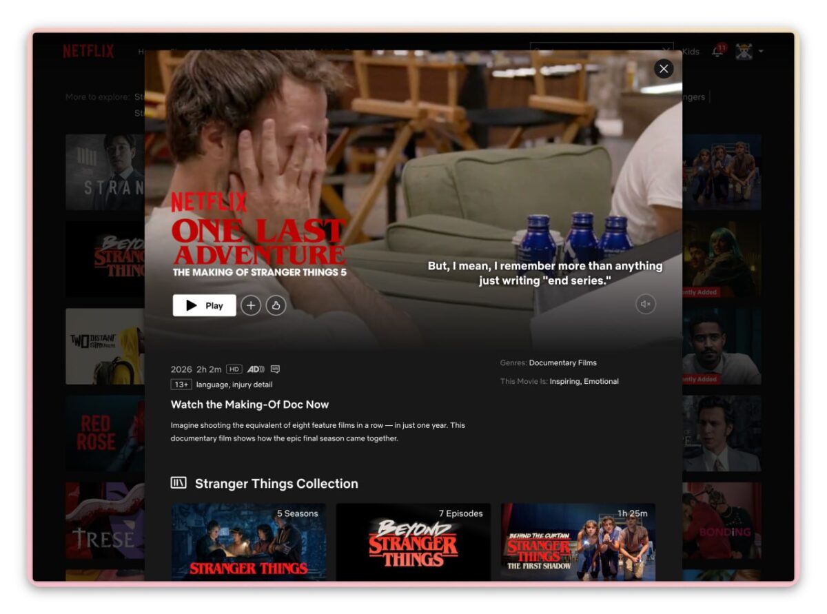 6423 Netflix Pristatė Dokumentinį Filmą Apie Stranger Things Kū