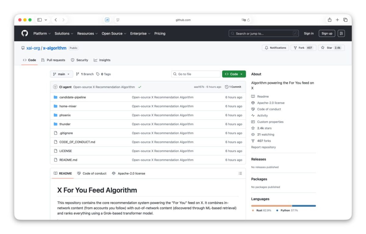 6486 Rekomendacijų Algoritmas X Tapo Atviru šaltiniu