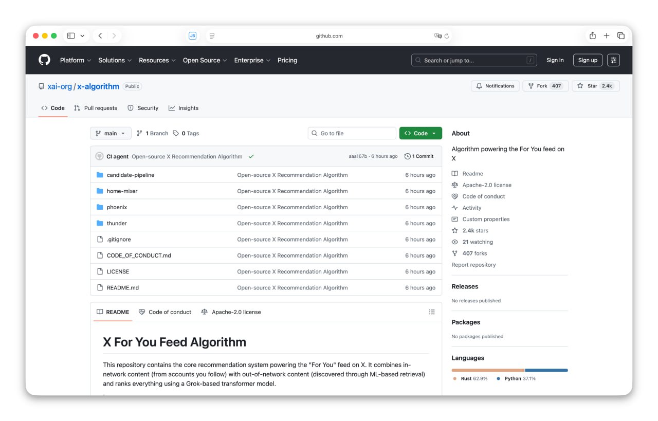 6486 Rekomendacijų Algoritmas X Tapo Atviru šaltiniu