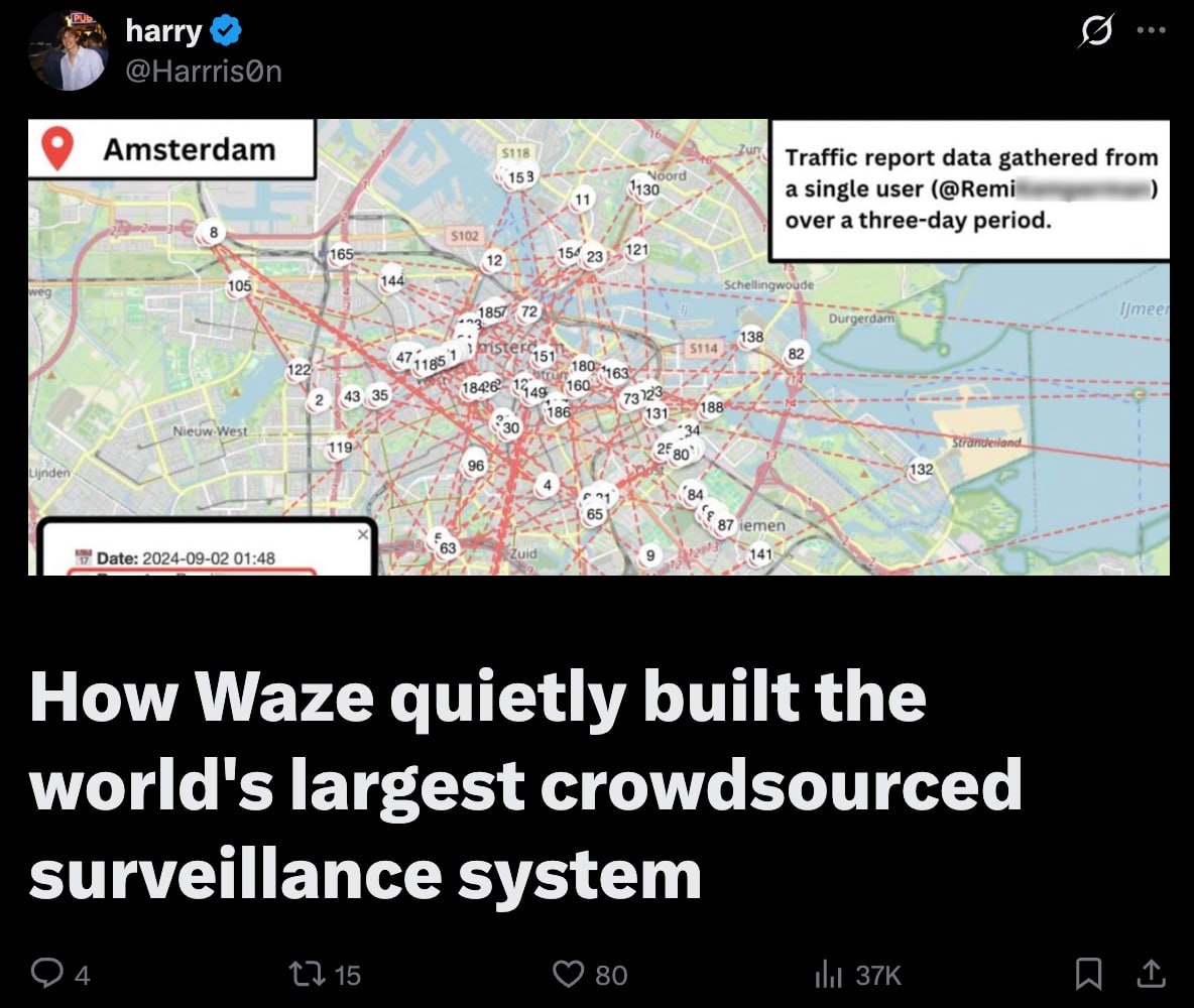 6525 Bloggeris Sukūrė Sekimo Sistemą Naudojant Waze Navigaciją